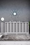 Petek Kaplama Modern Radyatör Kapatma Ünitesi Ön Panel MDF Tasarım İç ölçü 156 cm Dış Ölçü 160 cm DESEN5