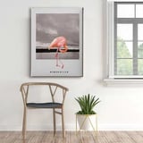 Flamingo Dekoratif Kanvas Duvar Tablosu