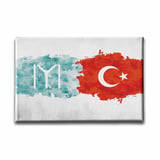 Bayrak Dekoratif Kanvas Duvar Tablosu