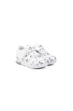 Unisex Bebe Beyaz Desenli Işıklı Cırtlı Sneaker Günlük Spor Ayakkabı