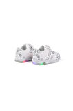 Unisex Bebe Beyaz Desenli Işıklı Cırtlı Sneaker Günlük Spor Ayakkabı