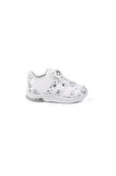 Unisex Bebe Beyaz Desenli Işıklı Cırtlı Sneaker Günlük Spor Ayakkabı