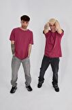 Erkek Oversize Basic Yıkamalı Tişört