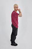 Erkek Oversize Basic Yıkamalı Tişört