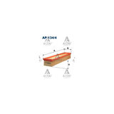 Clio Kango Logan 03- 1.5 Hava Filtre - Flt-Ap134/4 - 7701477208 