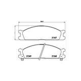 Rav-4 06-15 Camry 06-11 Yaris 06- Disk Arka Fren Balata - Ayd-60301A - 41060-23C93 