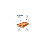 Focus C-Max 03-10 1.8-2.0 T Hava Filtre - Flt-Ap074/6 - 8683560 