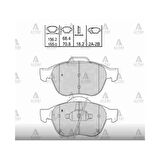 Focus 03-12 Focus 12- C-Max 07-10 C-Max 15- Kuga 08-12 6 03-08 Fren Balata Ön - Mhr-00146 