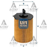 206 307 308 407 C3 C4 Fiesta 02-1.4 Hdi-1.6 Hdi Yağ Filtresi - Ufı-25.037.00 - 1109Ay 
