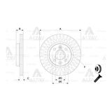 Clio 12- Logan 12- Sandero 12- Symbol - 09- Ön Havali 258-4 Fren Diski - Bsh-0986479A86 