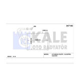 Elantra 01-03 Brazing Kalorifer Radyatörü - Kle-347140 - 97138-2D000 