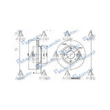 Clio 05-12 Logan İ 04- Megane 03-08 Micra 03-10 Ön Havali 260-Fren Diski - Mnd-Mbc030117 