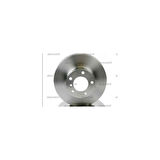 Amarok 10- Pro Özel Kaplama Fren Diski Ön 303Mm - Mhr-03621 - 2H0615301A 