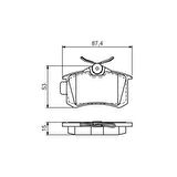 Esse Otomotiv - Megan 2 /fluence/polo/golf/307 Fren Balatası Arka Diski 03- Bch 0986466683 7701207695
