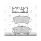 Esse Otomotiv Atos 98-05 Ön Fren Balata - MHR-00052 - 58101-02A00
