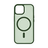 iPhone 15 "Cam Hediyeli" Tam Korumalı Yanları Renkli Silikon Kılıf Magsafe Şarj Destekli