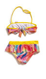 Endeep Kız Çocuk Volanlı Desenli Bikini Takımı