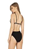 Endeep Kadın Zincir Desenli Destekli Bikini Takımı
