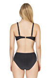 Endeep Kadın Toparlayıcı Aksesuarlı Siyah Bikini Takımı
