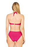 Endeep Kadın Büzgü Detaylı Destekli Pembe Bikini Takımı