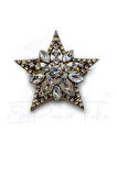 Elmas Montür Yıldız Broş