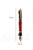Kırmızı Siyah Dolma Kalem Broş