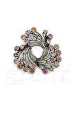 Çiçekli Markazit Broş