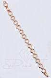 Zirkon Taşlı Rose Gold Renk Vıp Çelik Bileklik