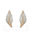 Zirkon Taşlı Rose Gold Renk Arı Küpe Seti