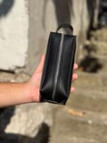 Gogo Erkek El Çantası Hakiki Deri Siyah 20.5cm
