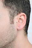 Erkek Çelik Piercing Tragus Helix Kıkırdak 8 mm Gümüş Renk