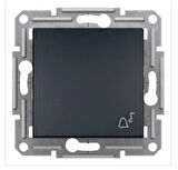 Schneider Electric EPH0800171 Asfora Plus Antrasit Liht Butonu ''Zil'' İşaretli Çerçevesiz
