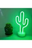 Kaktüs Dekoratif Neon Led Masa Ve Duvar Lambası Gece Lambası