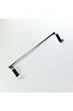 Lüx Görünümlü Dolap Kapağı Paslanmaz Metal Havlu Askılığı 33 Cm