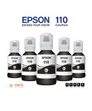 Epson 110 C13T03P14A Beşli Siyah Mürekkep Set