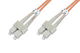 Beek SC-SC Fiber Optik Patch Kablo, Multimode OM 1 62.5/125 Duplex, 3.0mm, LSZH, 2 metre