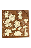 Birinci Sınıf Ahşap Eğitici Öğretici Safari Hayvanlar Çocuk Puzzle (Yapboz)