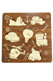 Çocuk Puzzle (Yapboz) Birinci Sınıf Ahşap 6’ lı Eğitici Öğretici Eğlenceli Mega Set