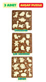 Çocuk Puzzle (Yapboz) Birinci Sınıf Ahşap 3 Parça Eğitici Öğretici Eğlenceli Set