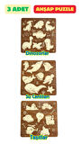 Çocuk Puzzle (Yapboz) Birinci Sınıf Ahşap 3 Parça Eğitici Öğretici Eğlenceli Set