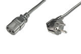 Digitus Güç Kablosu, C13 dişi - CEE 7/7 (Tip-F) erkek 90 derece, 2.5 metre, H05VV-F3G 1.0qmm, siyah renk&lt;br&gt;
Digitus Power Cord, CEE 7/7 (Typ-F) 90ø angled - C13 M/F, 2.5m, H05VV-F3G 1.0qmm, bla