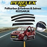 Perflex Polikarbon Kırılmaz Rüzgarlık V2 Mugen Fiat Fiorino 2007+