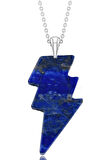 Sertifikalı Şimşek Model Lapis Lazuli Taşı Kolye - Aaa+ Kalite