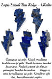 Sertifikalı Şimşek Model Lapis Lazuli Taşı Kolye - Aaa+ Kalite