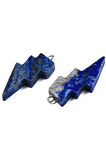 Sertifikalı Şimşek Model Lapis Lazuli Taşı Kolye - Aaa+ Kalite