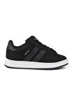 Unisex Siyah Bağcıklı Rahat Sneaker Günlük Spor Ayakkabı