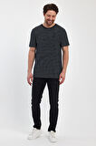 ALEXANDERGARDİ BİSİKLET YAKA ÇİZGİLİ T-SHIRT(ERK-5987)