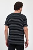 ALEXANDERGARDİ BİSİKLET YAKA ÇİZGİLİ T-SHIRT(ERK-5987)