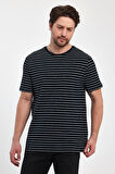 ALEXANDERGARDİ BİSİKLET YAKA ÇİZGİLİ T-SHIRT(ERK-5987)