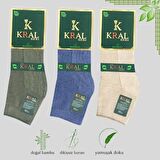 3 Çift Comfort Erkek Her Mevsim Kısa Çorap (DİKİŞSİZ BAMBU)